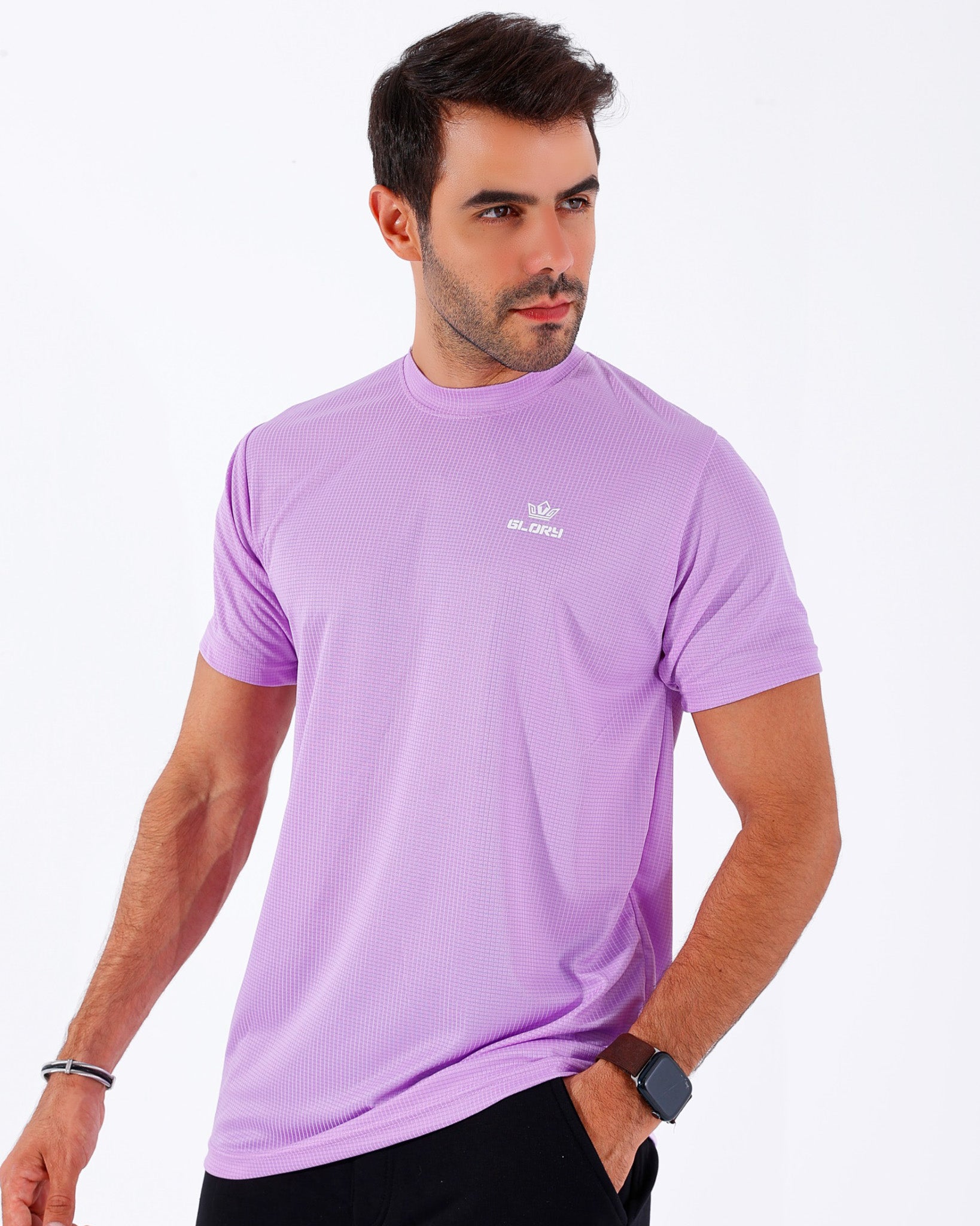 Basic Essential Performance Tee - Light Lavander