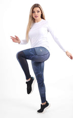 Women Sportive Side Pocket Leggings Printed