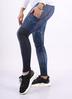 Women Sportive Side Pocket Leggings Printed