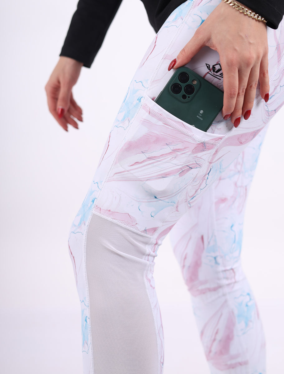 Women Sportive Side Pocket Leggings Printed