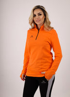 Women Quarter Zipper Long Sleeve T-Shirt